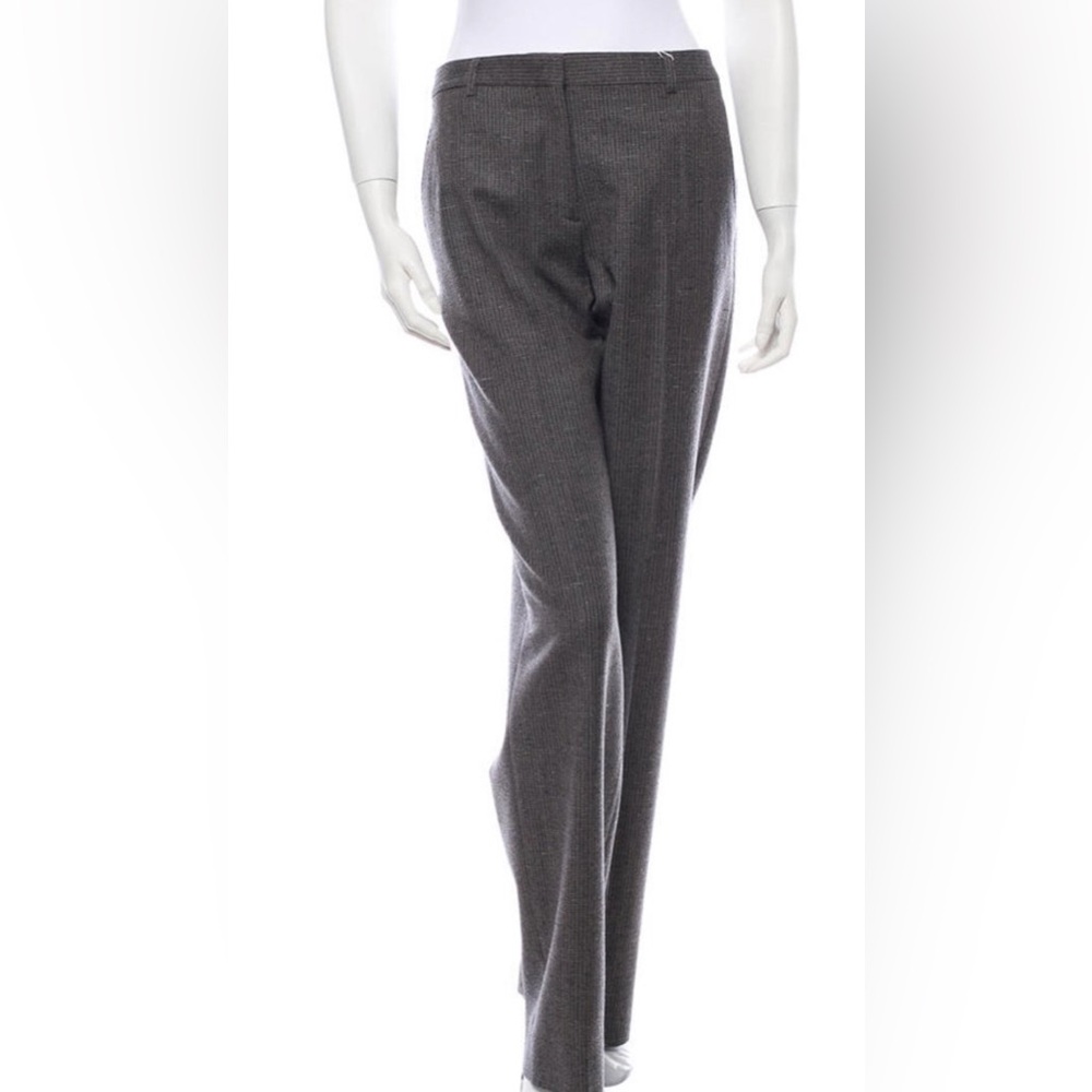 Grey Maison Martin Margiela wool pinstripe pants